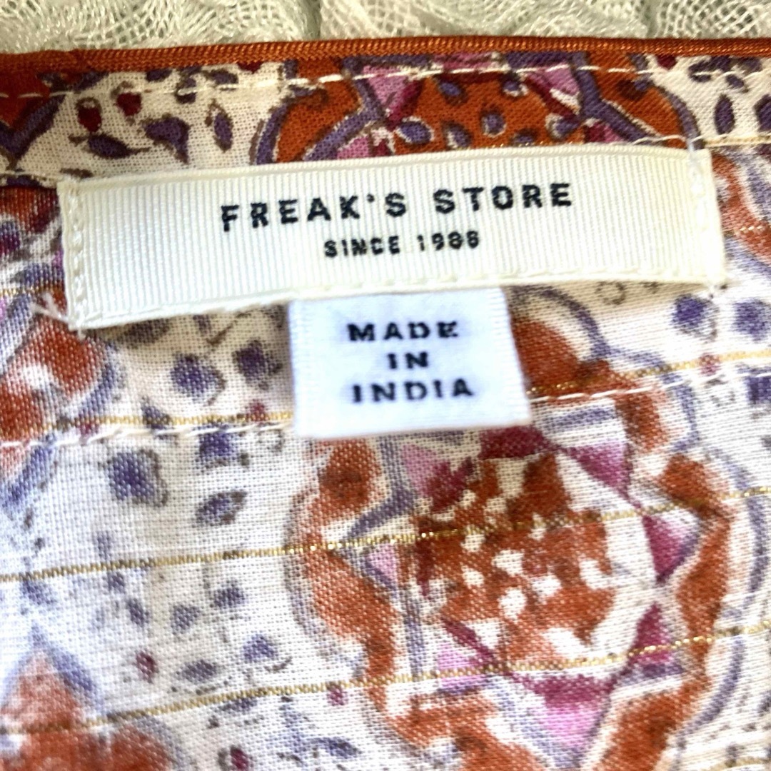 FREAK'S STORE(フリークスストア)のフリークスストア インド製 チュニックワンピース 総柄 フリーサイズ レディースのワンピース(ひざ丈ワンピース)の商品写真