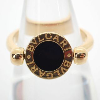 ブルガリ(BVLGARI)のブルガリPGオニキス/珊瑚ブルガリブルガリフリップリング 7号[g265-59](リング(指輪))