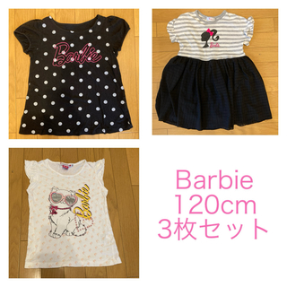 バービー(Barbie)のBarbie 120cm まとめ売り　トップス　ワンピース(Tシャツ/カットソー)
