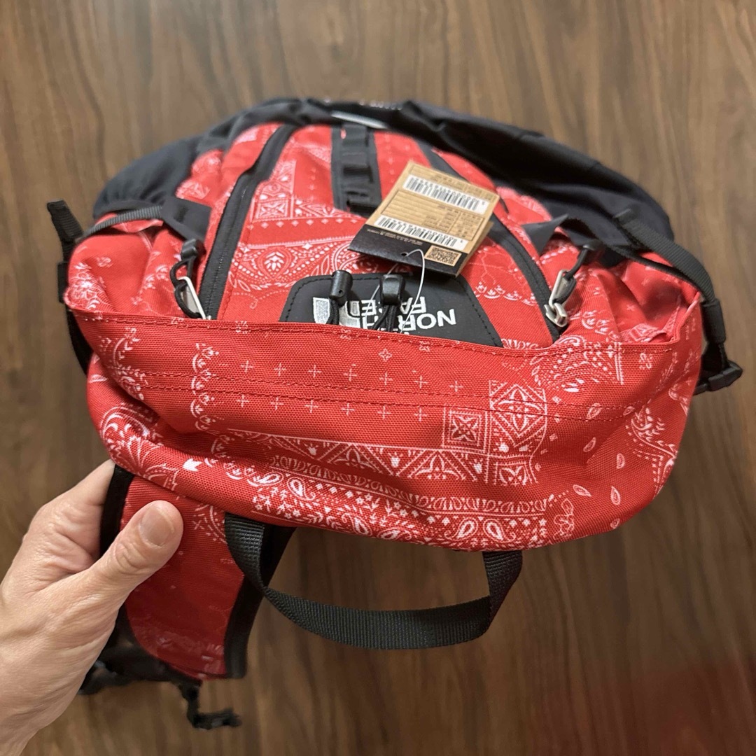 THE NORTH FACE(ザノースフェイス)のTHE NORTH FACE MINI SHOT ペイズリー　バンダナ柄 RED レディースのバッグ(リュック/バックパック)の商品写真