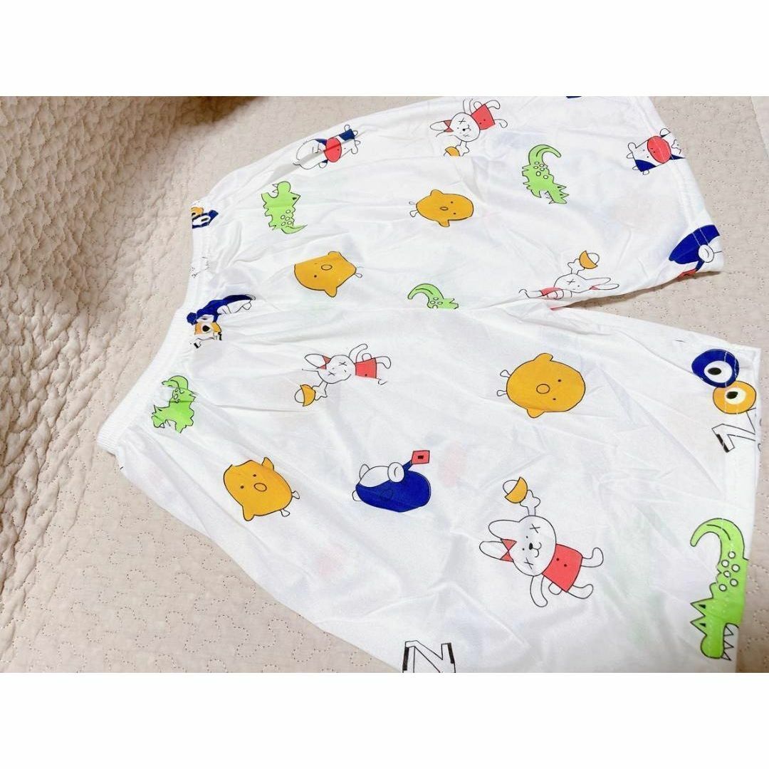 【XLピンク、白】 アニマル　動物　上下セット部屋着　パジャマ　半袖　薄手　韓国 レディースのルームウェア/パジャマ(ルームウェア)の商品写真