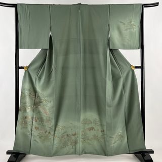 訪問着 身丈158.5cm 裄丈66cm 正絹 名品 【中古】(着物)