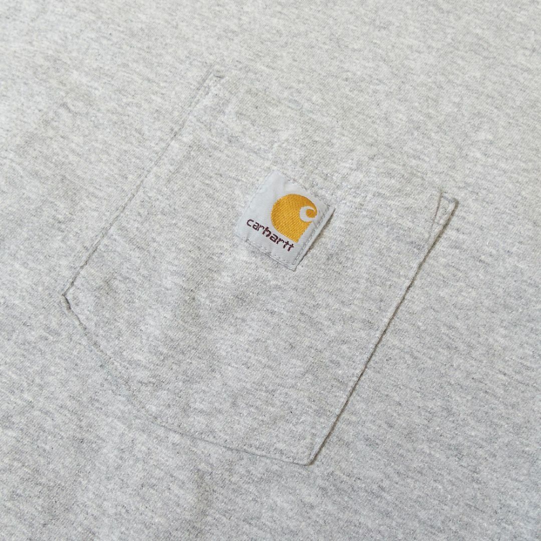 carhartt(カーハート)のCarhartt カーハート ポケット Tシャツ US 古着 グレー Lサイズ  メンズのトップス(Tシャツ/カットソー(半袖/袖なし))の商品写真