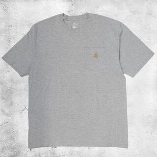 カーハート(carhartt)のCarhartt カーハート ポケット Tシャツ US 古着 グレー Lサイズ (Tシャツ/カットソー(半袖/袖なし))