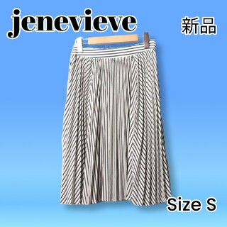 ジュネヴィエーブ(JENEVIEVE)のjenevieve　新品　ジュネヴィエーブ　プリーツスカート　Size S(ひざ丈スカート)
