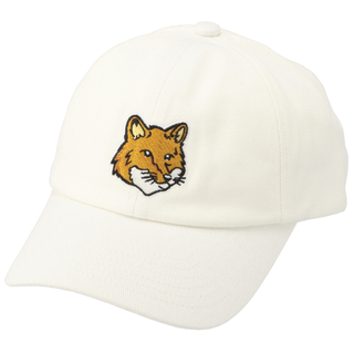 メゾンキツネ/MAISON KITSUNE 帽子 メンズ TAILLE UNIQUE キャップ WHITE LM06103WW0087-0001-P100 _0410ff