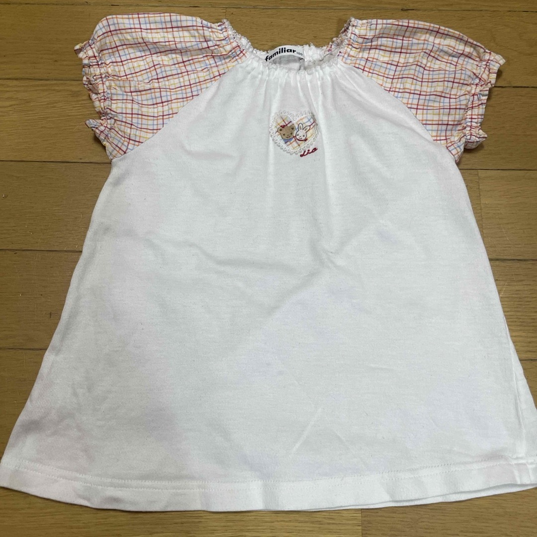 familiar(ファミリア)のfamiliar スモックブラウス　100cm キッズ/ベビー/マタニティのキッズ服女の子用(90cm~)(ブラウス)の商品写真