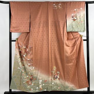 訪問着 身丈155.5cm 裄丈63.5cm 正絹 美品 秀品 【中古】(着物)