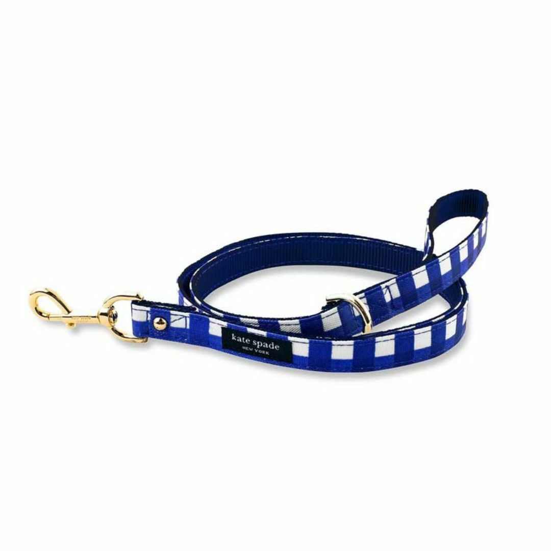 kate spade new york(ケイトスペードニューヨーク)の(Kate spade new york)　犬のリードNAVY GINGAHAM その他のペット用品(犬)の商品写真