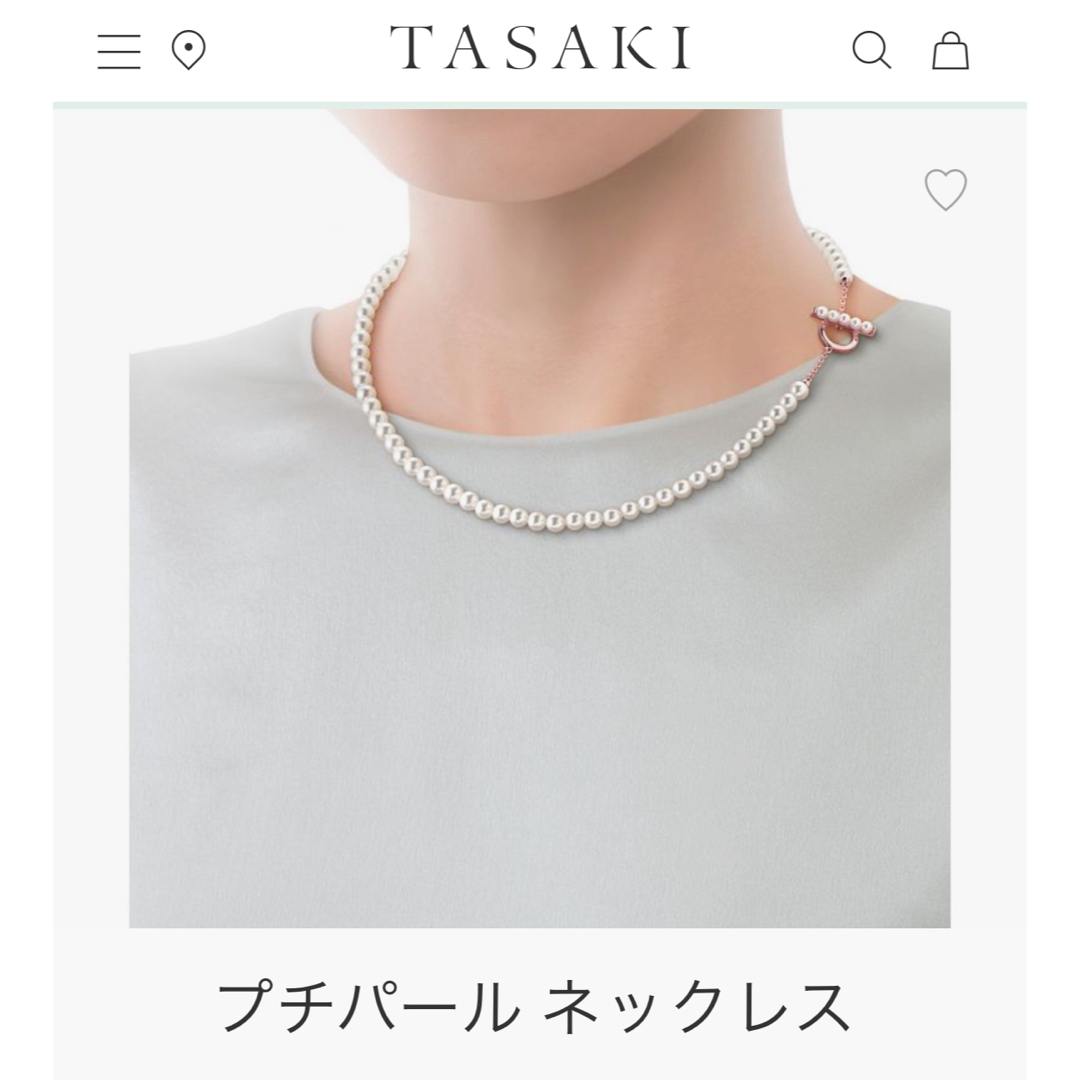 TASAKI(タサキ)のタサキ　プチパールネックレス　SGK18  2017年購入　保証書付き美品 レディースのアクセサリー(ネックレス)の商品写真