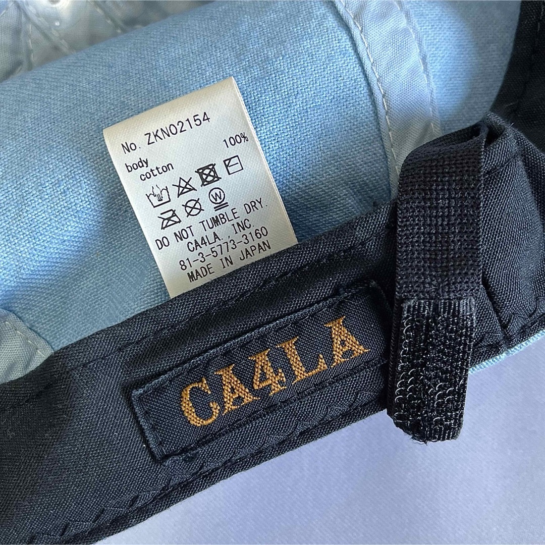 CA4LA(カシラ)の【超美品】CA4LAカシラ日本製後染め爽やかなソリッドブルー デニムキャスケット メンズの帽子(キャスケット)の商品写真