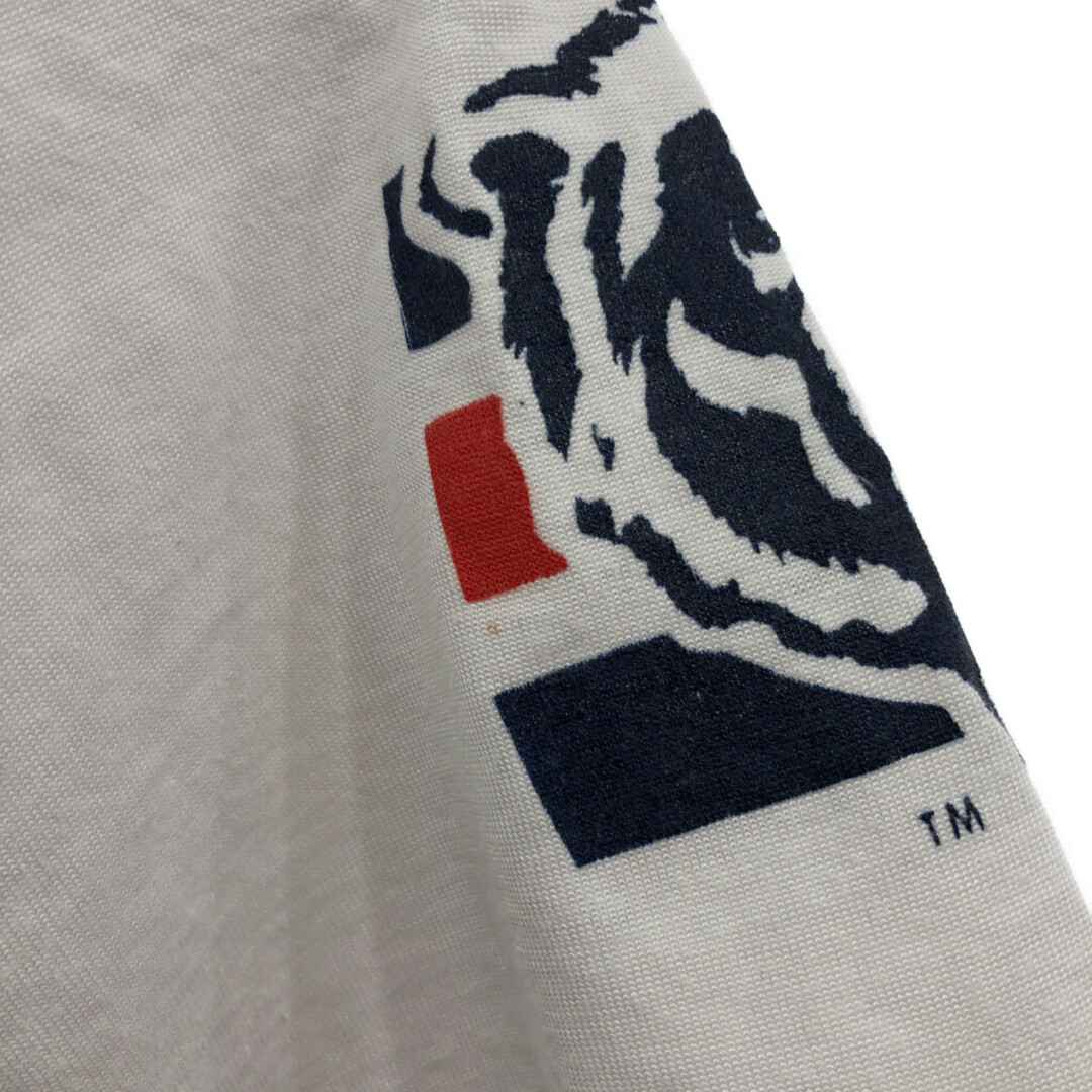 Champion(チャンピオン)の80年代 USA製 Champion チャンピオン NFL シカゴ・ベアーズ フットボールＴシャツ プロチーム ホワイト (メンズ SMALL) 中古 古着 Q6611 メンズのトップス(Tシャツ/カットソー(半袖/袖なし))の商品写真