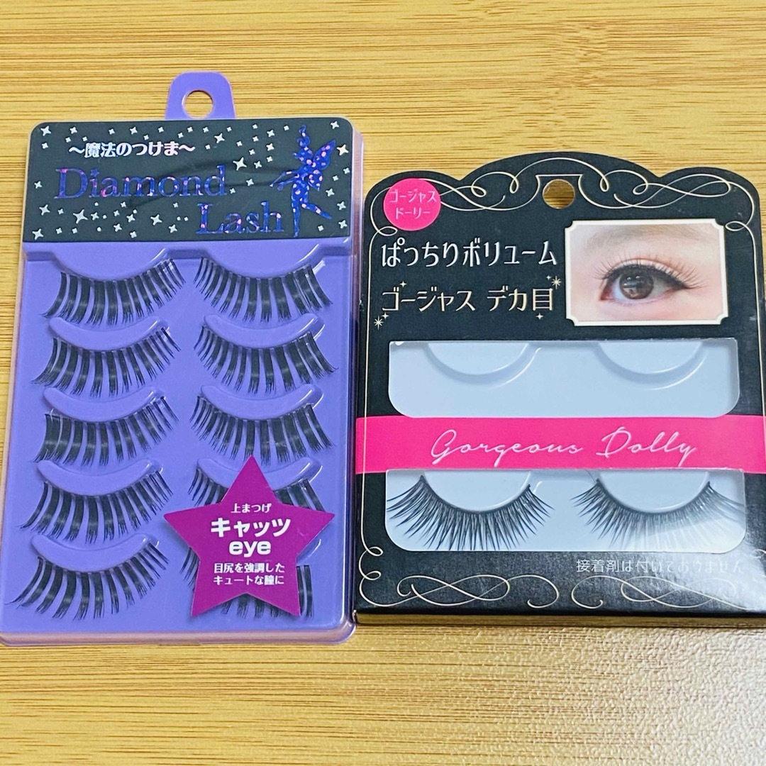 Diamond Lash(ダイヤモンドラッシュ)の新品未使用おまけ付き ダイヤモンドラッシュ キャッツeye 5ペア コスメ/美容のベースメイク/化粧品(つけまつげ)の商品写真