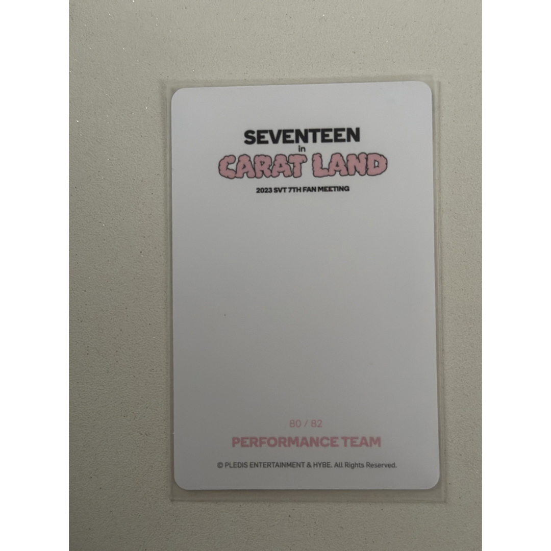 SEVENTEEN(セブンティーン)のSEVENTEEN セブチ ケレン トレカ パフォチ 80 エンタメ/ホビーのタレントグッズ(アイドルグッズ)の商品写真