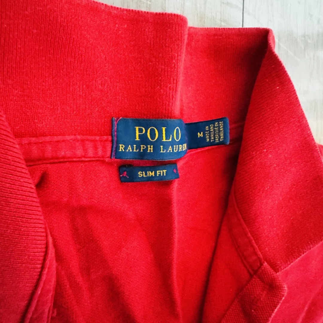 Ralph Lauren(ラルフローレン)のラルフローレン☆ レディース Mサイズ レッド 〜ほぼ未使用品〜 レディースのトップス(ポロシャツ)の商品写真