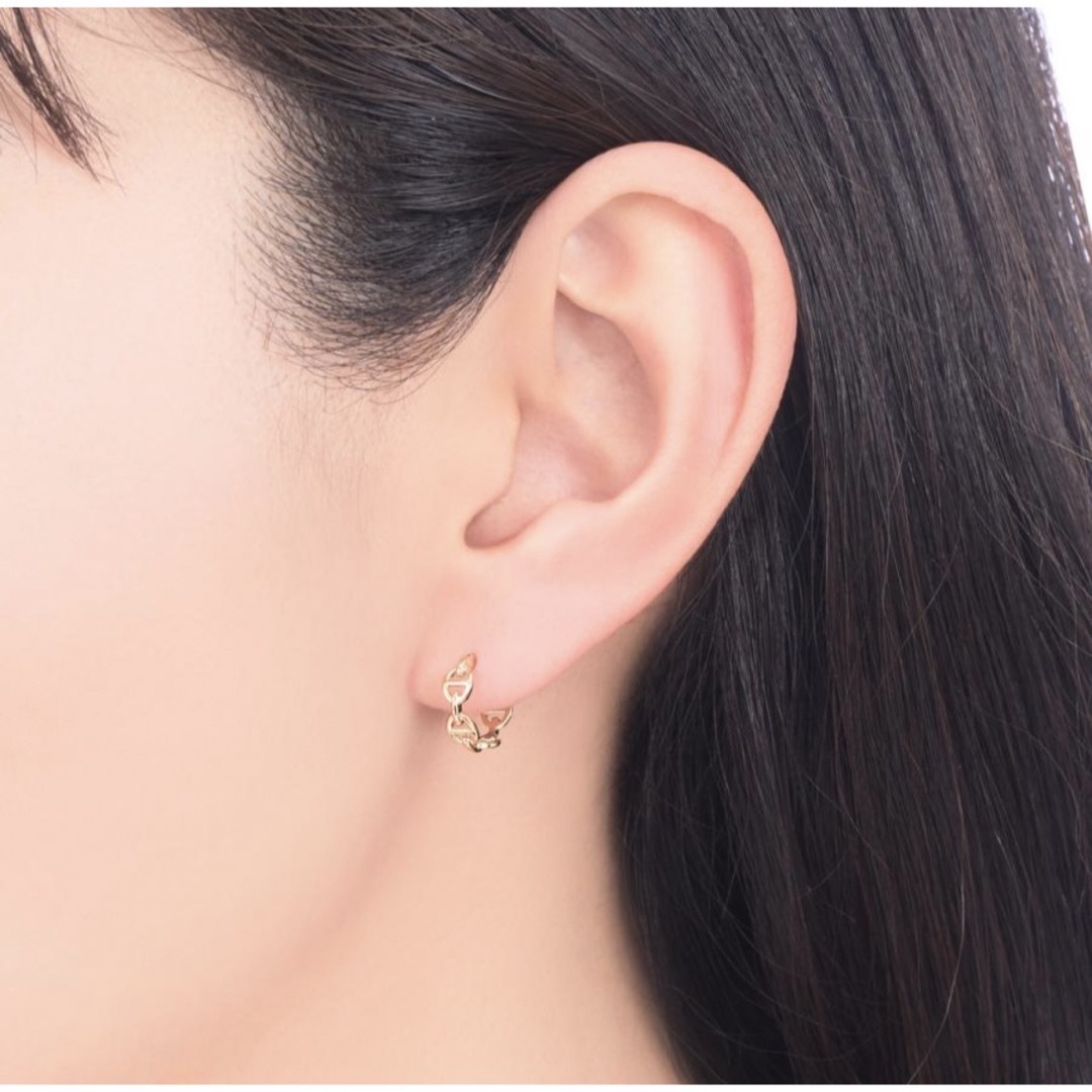 JEWELRY TSUTSUMI(ジュエリーツツミ)のジュエリーツツミ　フープピアス　K10 レディースのアクセサリー(ピアス)の商品写真