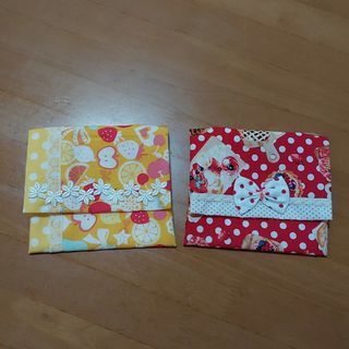 ★いちぢくタルト　ハンドメイド★2点セット！！ 移動ポケットティッシュポーチ(外出用品)