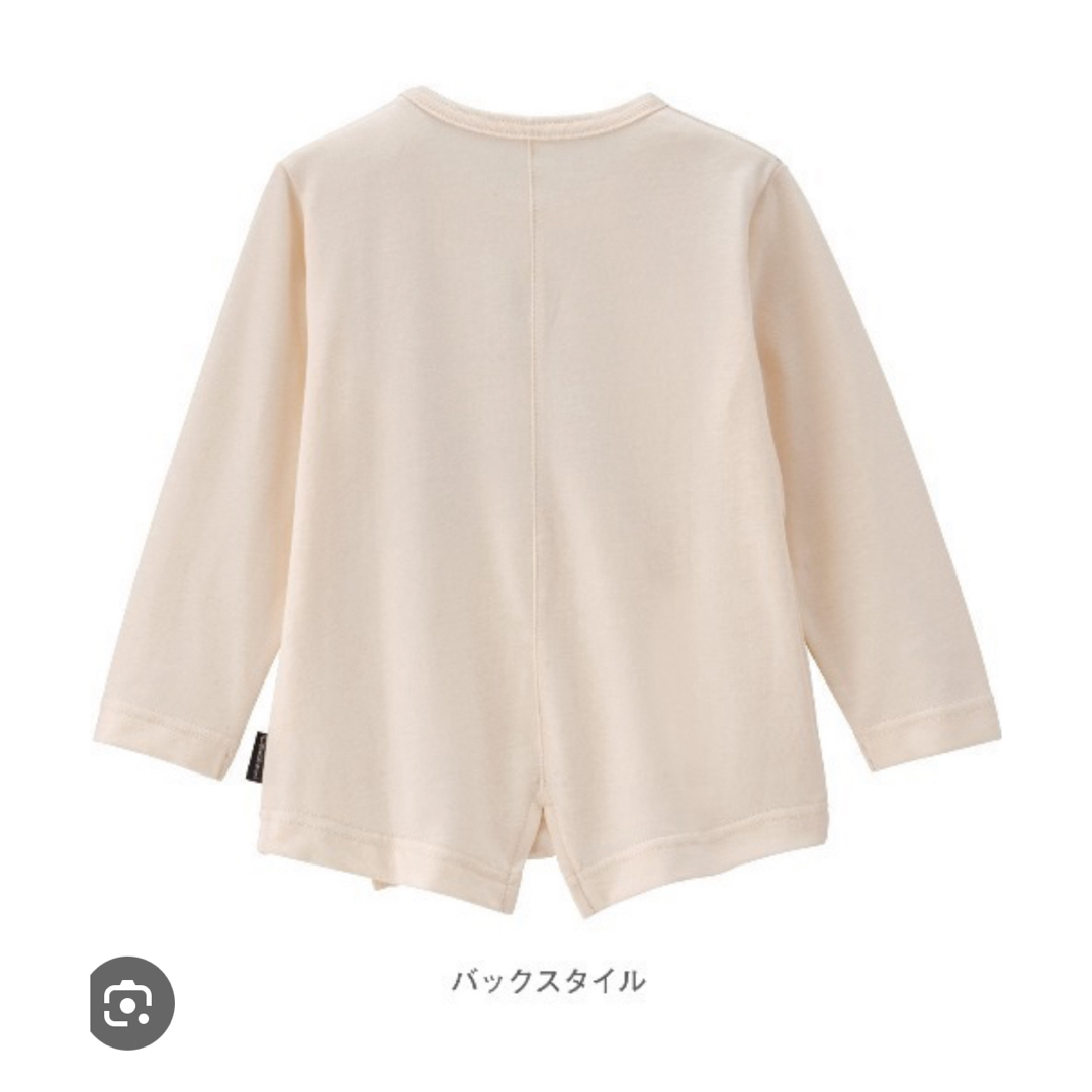 Combi mini(コンビミニ)の【combi mini】長袖アシンメトリーTシャツ　チーターワッペン　コンビミニ キッズ/ベビー/マタニティのキッズ服男の子用(90cm~)(Tシャツ/カットソー)の商品写真