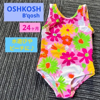 オシュコシュ(OshKosh)のOshkosh B’qosh 水着 花柄 2歳 カラフル プール 水遊び 夏(水着)