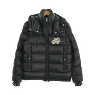 モンクレール(MONCLER)のMONCLER モンクレール ダウンジャケット/ダウンベスト 1(S位) 黒 【古着】【中古】(ダウンジャケット)