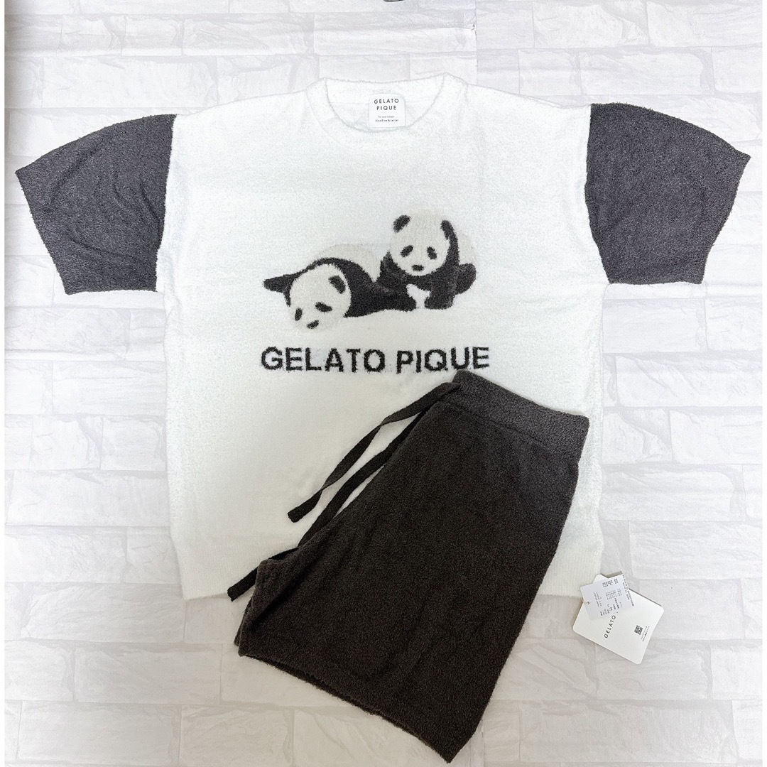 gelato pique(ジェラートピケ)のジェラートピケ パンダ プルオーバー ショートパンツ ルームウェア レディースのルームウェア/パジャマ(ルームウェア)の商品写真