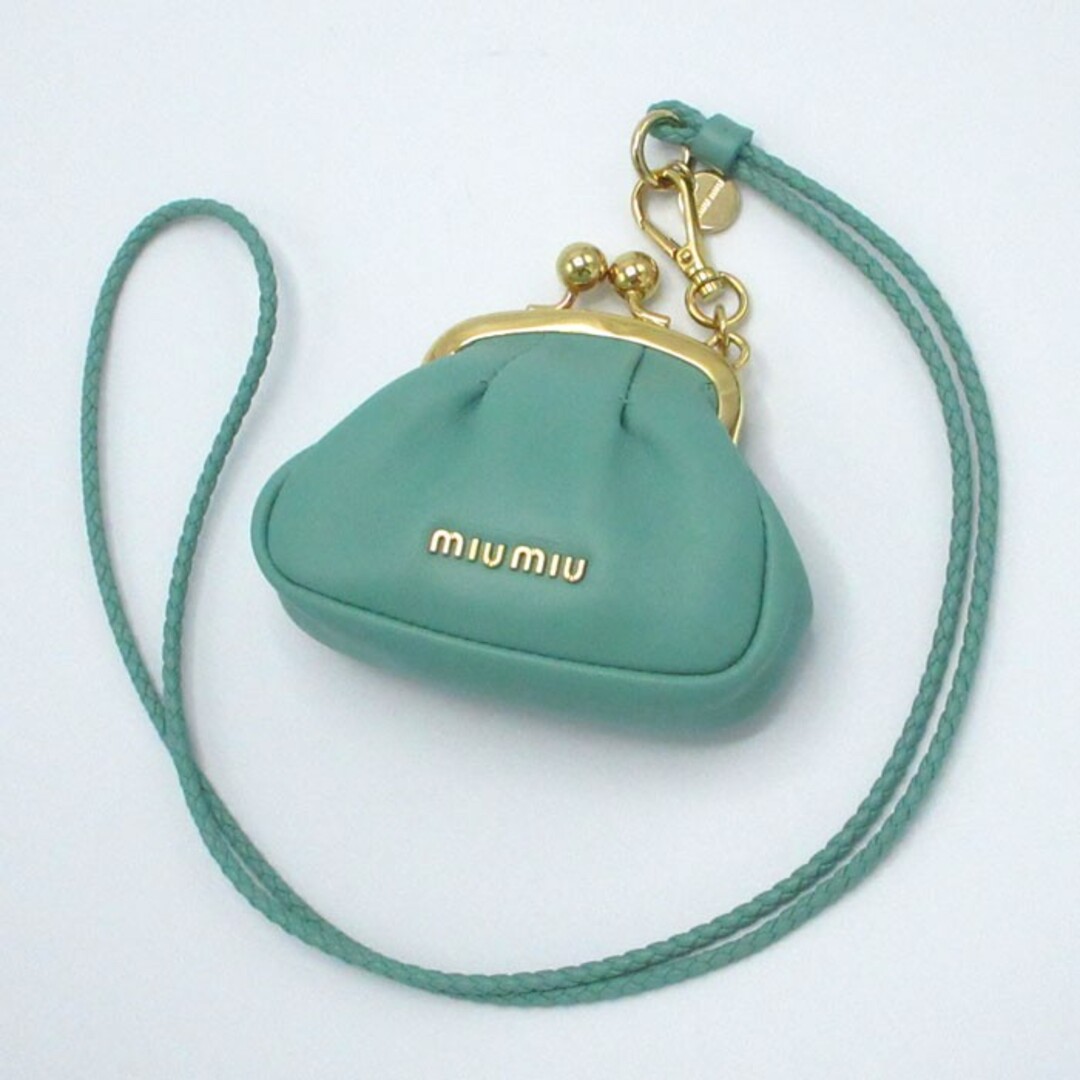 miumiu(ミュウミュウ)のミュウミュウ コインケース 5TT138 2C9O F0194 (ターコイズ系) レディースのファッション小物(コインケース)の商品写真