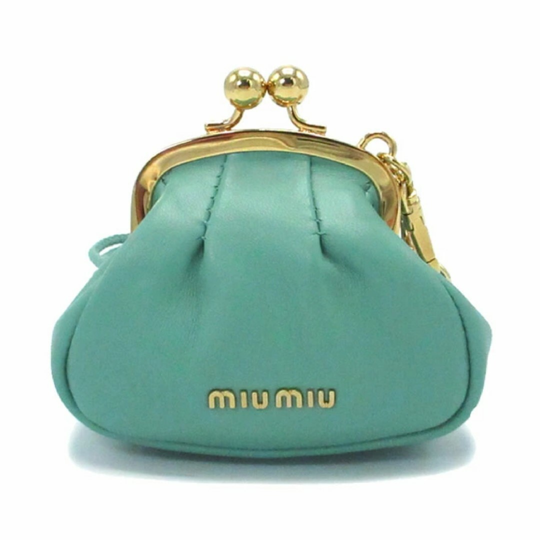 miumiu(ミュウミュウ)のミュウミュウ コインケース 5TT138 2C9O F0194 (ターコイズ系) レディースのファッション小物(コインケース)の商品写真