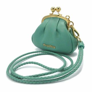 ミュウミュウ(miumiu)のミュウミュウ コインケース 5TT138 2C9O F0194 (ターコイズ系)(コインケース)