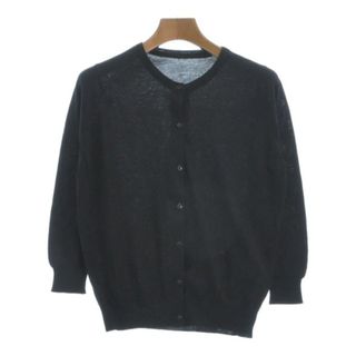 ジョンスメドレー(JOHN SMEDLEY)のJOHN SMEDLEY ジョンスメドレー カーディガン -(S位) 黒 【古着】【中古】(カーディガン)