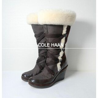 コールハーン(Cole Haan)のほぼ美品 COLE HAAN NIKE AIR コラボ ボア ミドルブーツ(ブーツ)