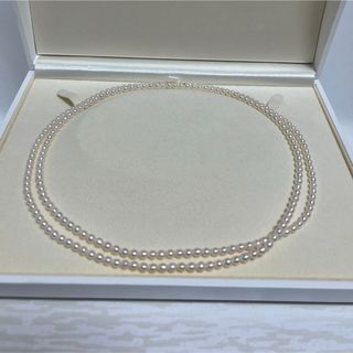 タサキ(TASAKI)のタサキ　ロングベビーパールネックレス　3.5〜4㎜未満　長さ83㎝　美品(ネックレス)