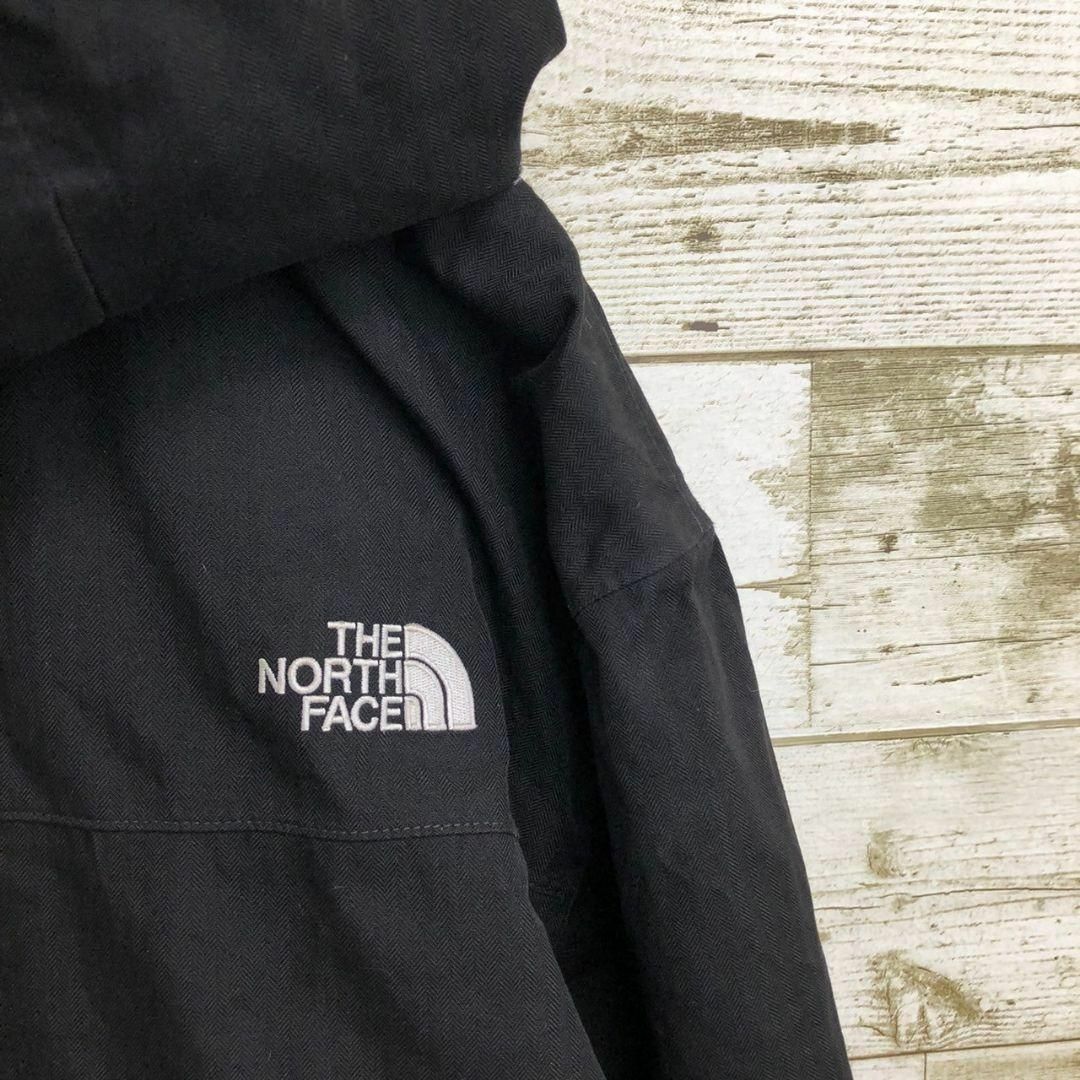 THE NORTH FACE(ザノースフェイス)の【k6839】希少USA規格ノースフェイス刺繍ロゴハイベントマウンテンパーカー黒 メンズのジャケット/アウター(マウンテンパーカー)の商品写真