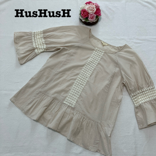 HusHush - ハッシュアッシュ レディース　トップス　ブラウス　シャツ　刺繍　2 Mサイズ　綿