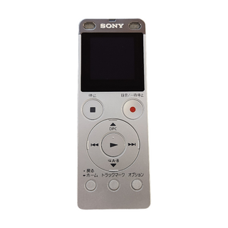 ソニー(SONY)のSONY ソニー ICレコーダー シルバー 内蔵メモリー4GB ステレオ リニアPCM録音対応 ICD-UX560F S 中古 T1(ポータブルプレーヤー)