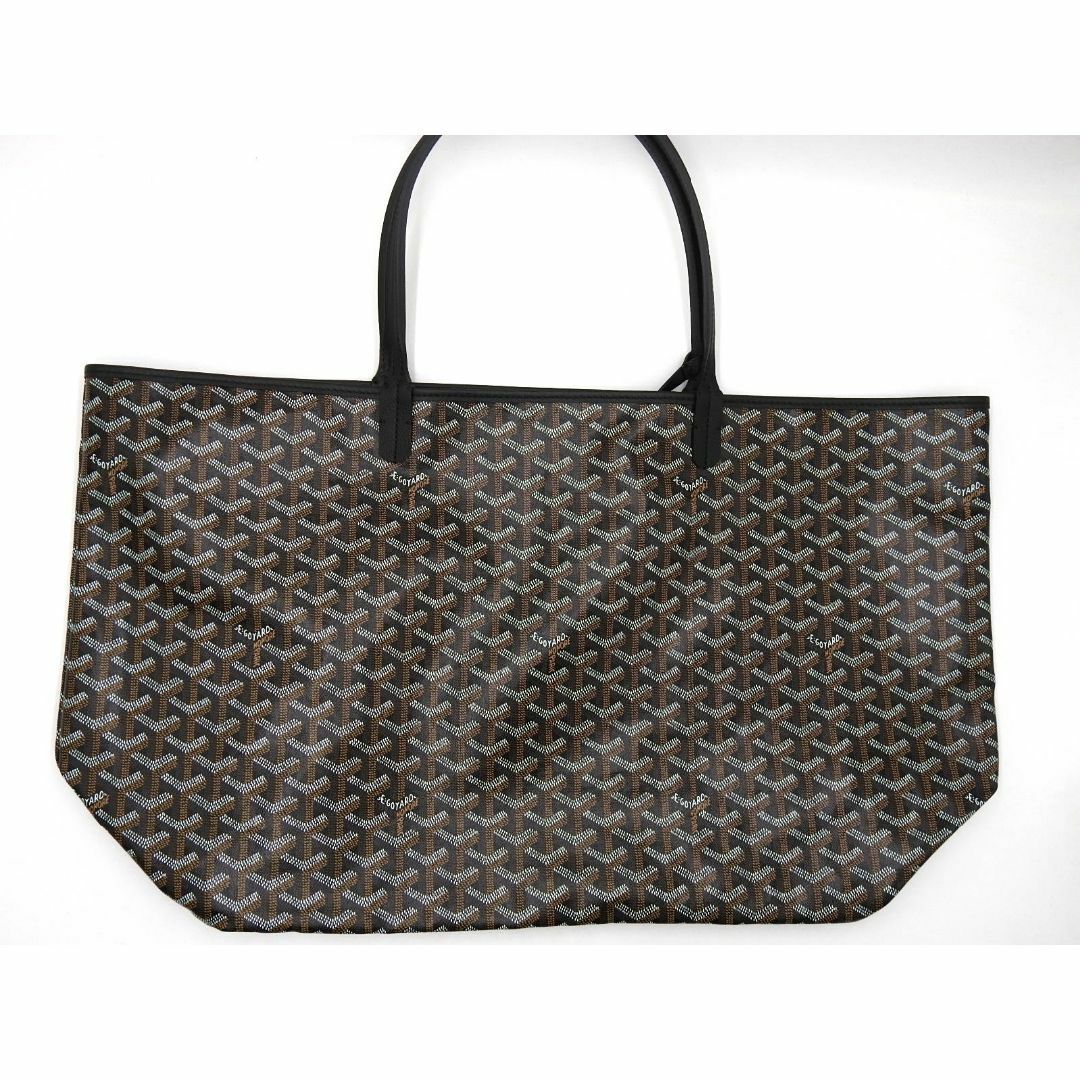 GOYARD(ゴヤール)のGOYARD ゴヤール サンルイGM トートバッグ ショルダーバッグ PVC キャンバス レザー ブラック【中古】 レディースのバッグ(トートバッグ)の商品写真