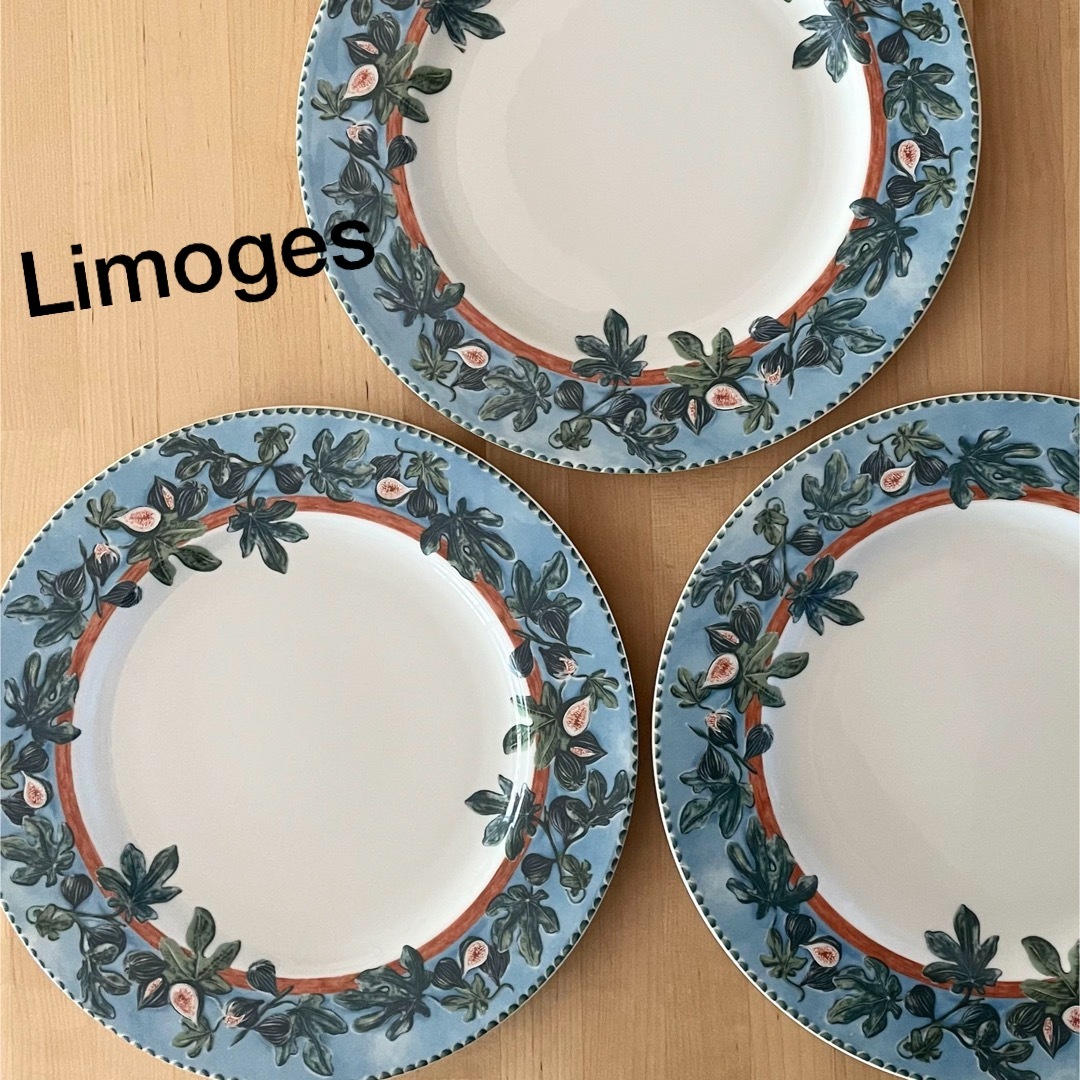 Limoges France 大皿３枚セット インテリア/住まい/日用品のキッチン/食器(食器)の商品写真