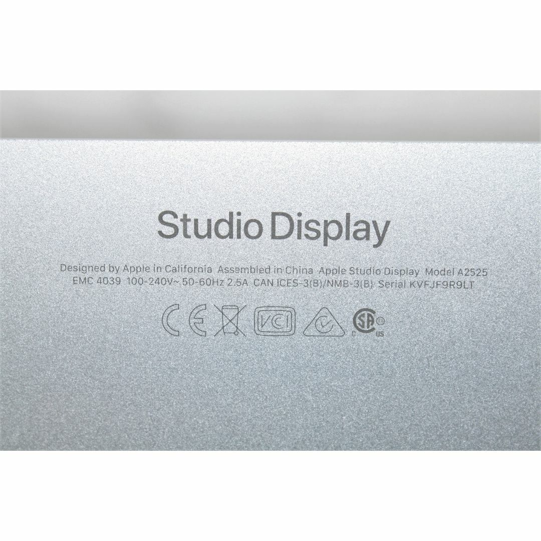 Apple(アップル)のApple/Studio Display/27インチ〈MK0U3J/A〉⑤ スマホ/家電/カメラのPC/タブレット(ディスプレイ)の商品写真