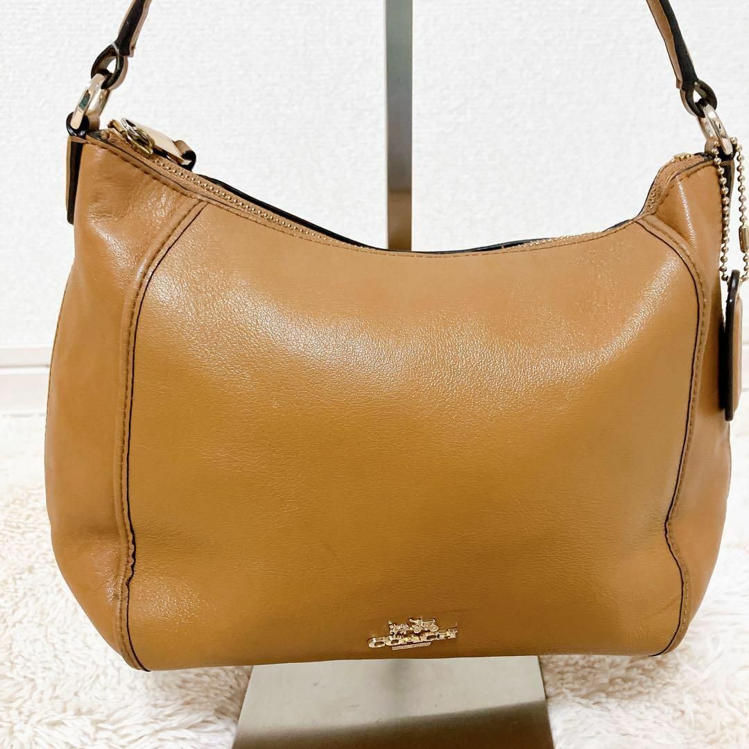 COACH(コーチ)のコーチ レザーハンドバッグ ショルダーバッグ ブラウン 2way レディースのバッグ(ショルダーバッグ)の商品写真