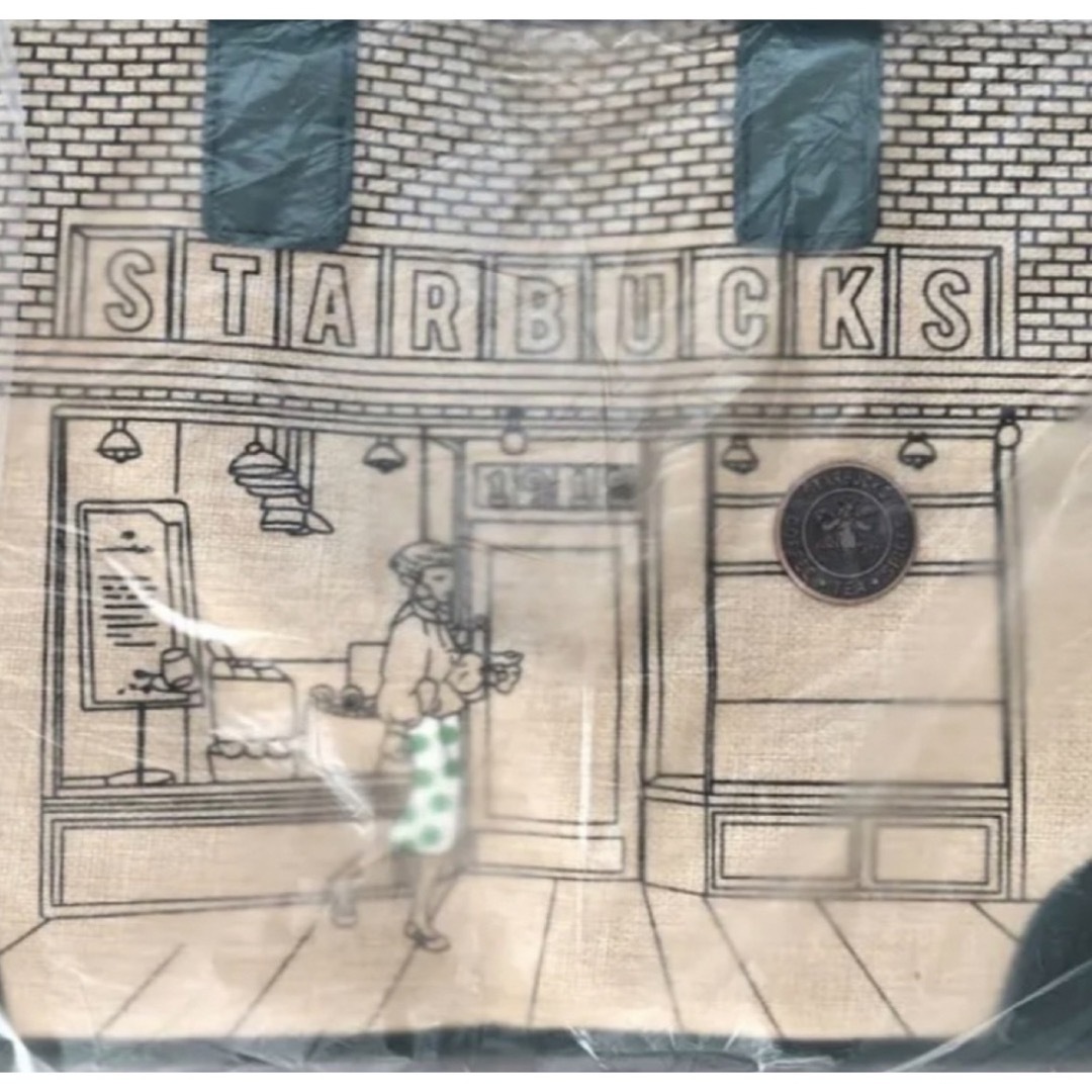 Starbucks(スターバックス)の未使用　海外限定スターバックス50周年記念 キャンバス 麻 トートバック レディースのバッグ(トートバッグ)の商品写真