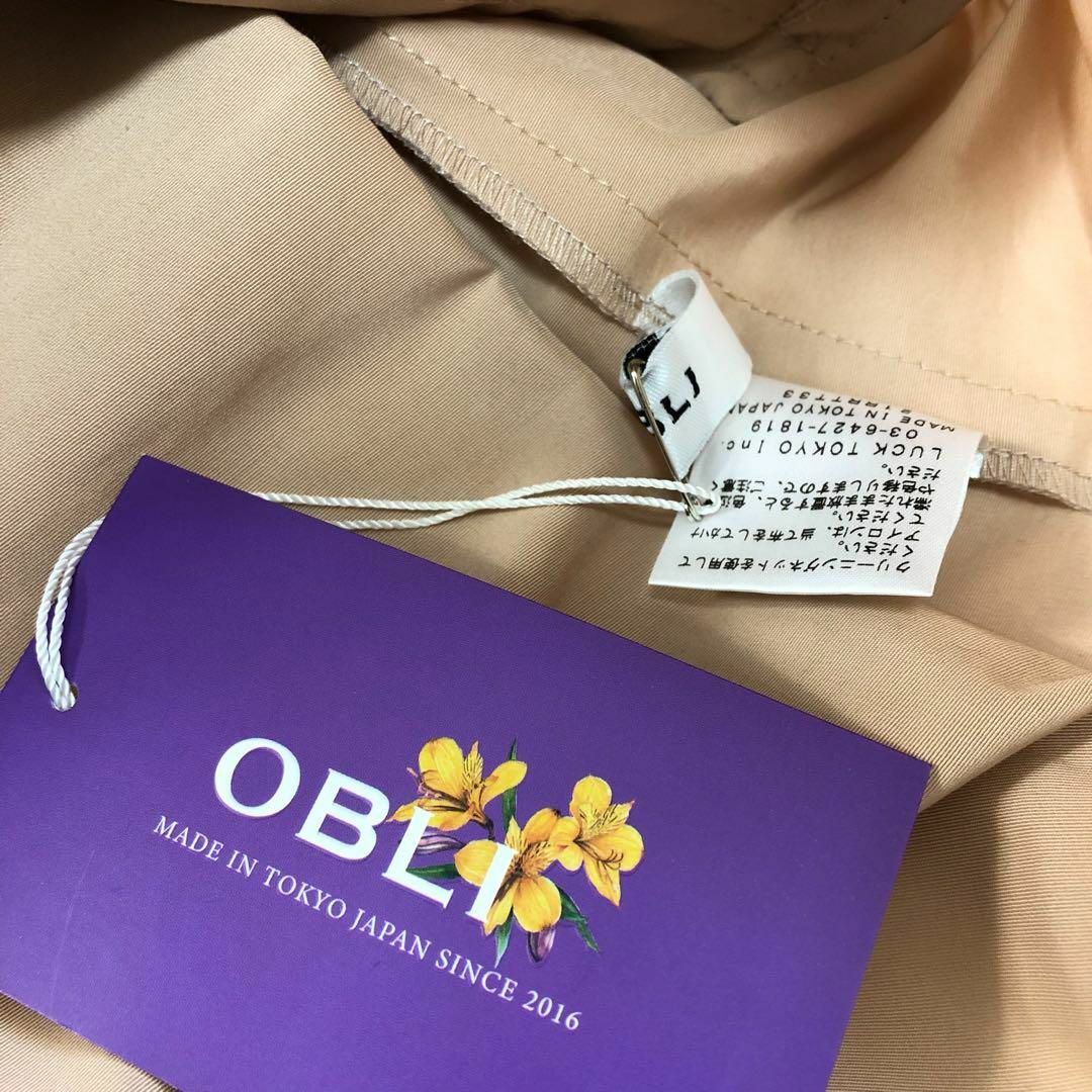 OBLI(オブリ)の【未使用品】OBLI オブリ ピンクベージュジャケット トレンチコート レディースのジャケット/アウター(その他)の商品写真