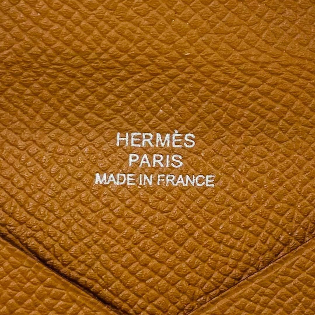 Hermes(エルメス)のHERMES エルメス カルヴィ コインケース ブラウン ヴォーエプソン　レザー レディースのファッション小物(コインケース)の商品写真