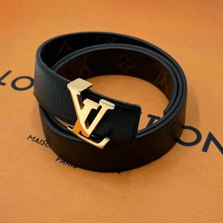 ルイヴィトン(LOUIS VUITTON)の美品 ルイヴィトン サンチュール モノグラム イニシャル ベルト リバーシブル(ベルト)