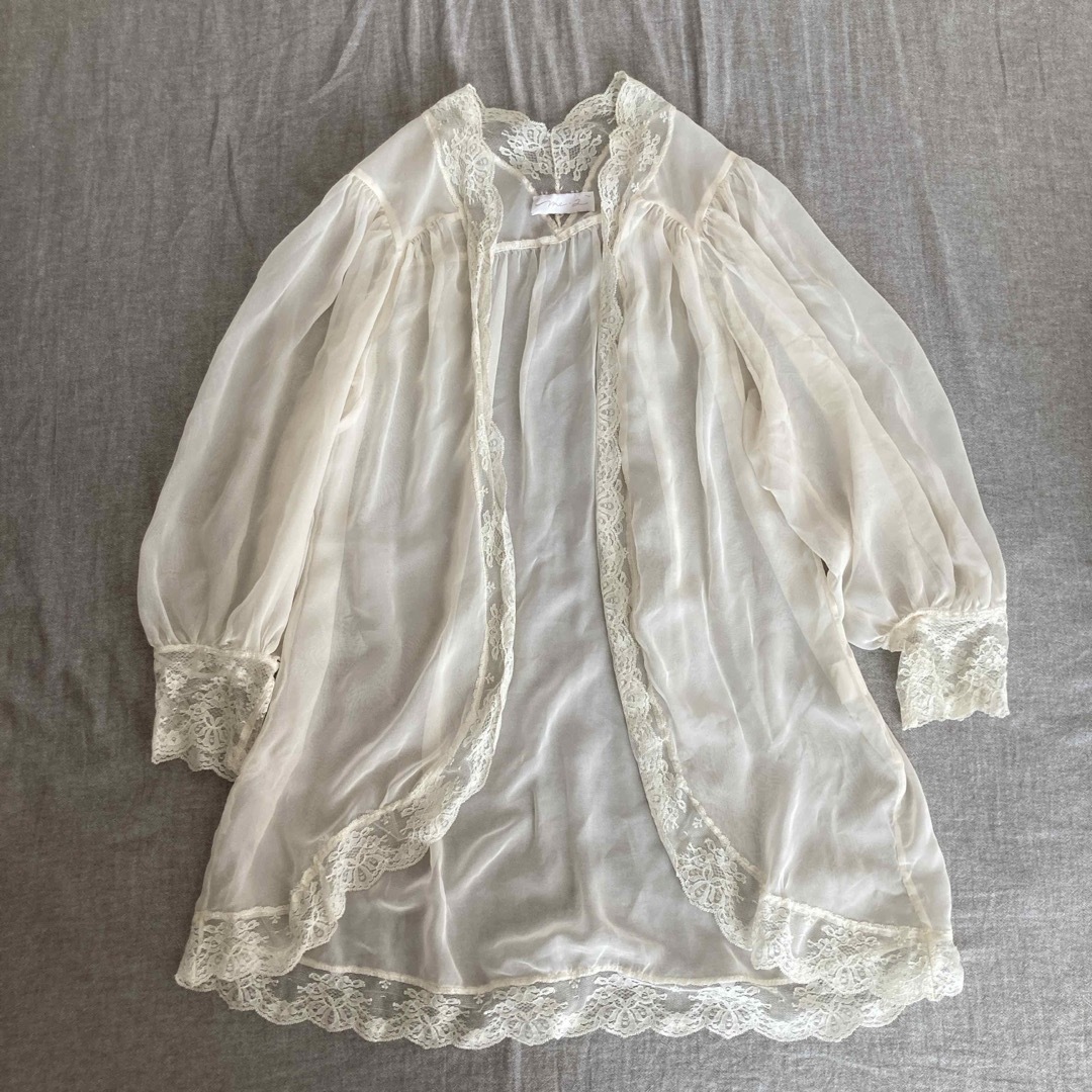 ZARA(ザラ)のvintage ヴィンテージ　レース　ブラウス　ランジェリー レディースのトップス(シャツ/ブラウス(長袖/七分))の商品写真