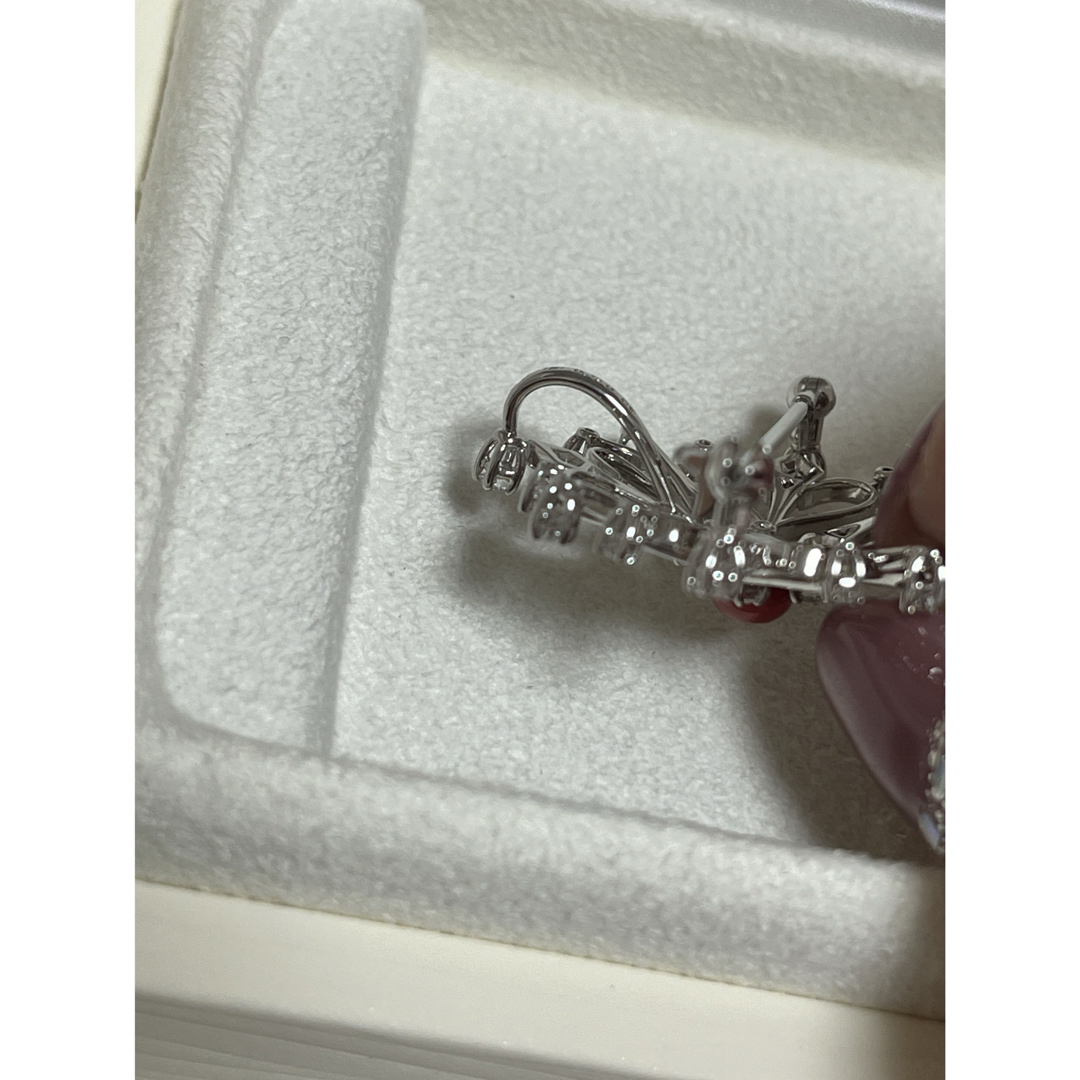 MIKIMOTO(ミキモト)の希少逸品！　ミキモト　4.7㎜コンクパール×0.7ctダイヤ　ブローチ　美品 レディースのアクセサリー(ブローチ/コサージュ)の商品写真