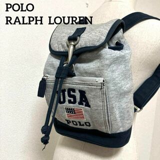 POLO RALPH LAUREN - 人気アメリカンブランド　ポロラルフローレン　コットンミニリュック　米国旗