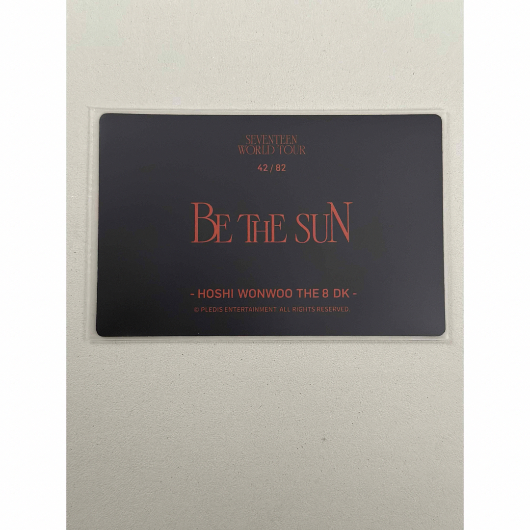 SEVENTEEN(セブンティーン)のSEVENTEEN セブチ be the sun 42 トレカ エンタメ/ホビーのタレントグッズ(アイドルグッズ)の商品写真