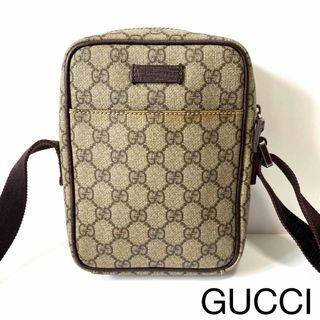 GUCCI ショルダーバッグ クロスボディ GGスプリーム × レザー