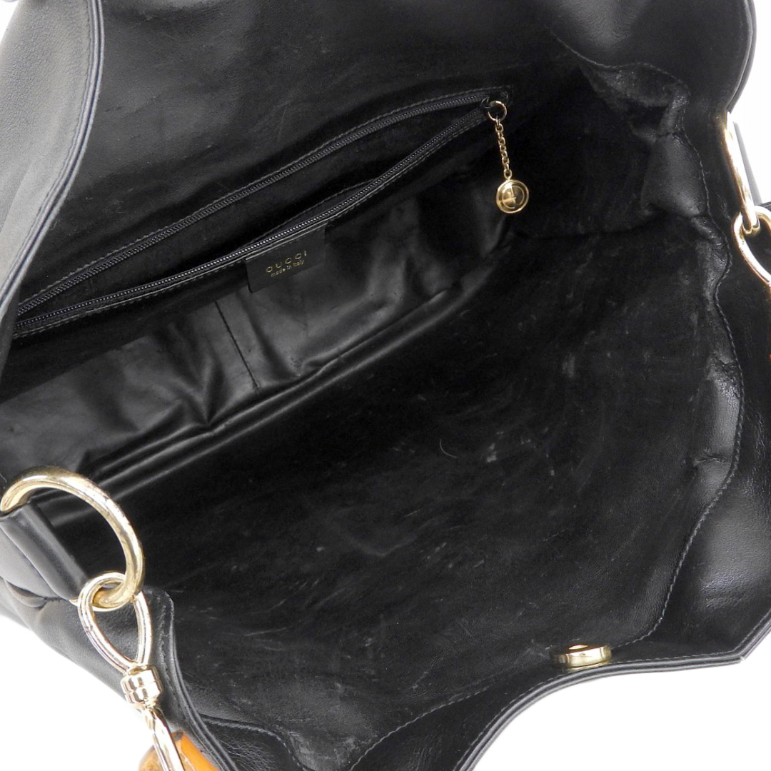 GUCCI - 【本物保証】 グッチ GUCCI バンブー 2WAYバッグ レザー GUCCI - 【本物保証】 グッチ GUCCI バンブー 2WAYバッグ レザー
