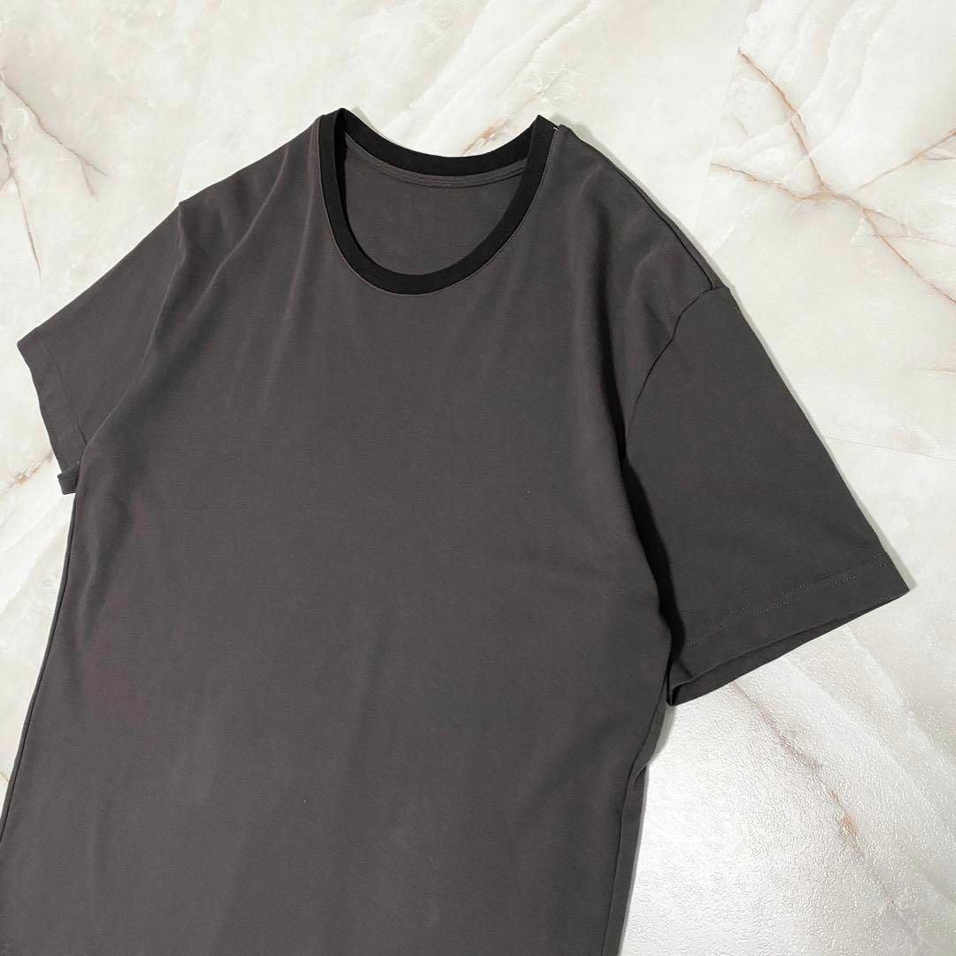 1piu1uguale3(ウノピゥウノウグァーレトレ)のA13131 ウノピュウノウグァーレトレ　バックネックロゴクルーネックT Ⅶ メンズのトップス(Tシャツ/カットソー(半袖/袖なし))の商品写真