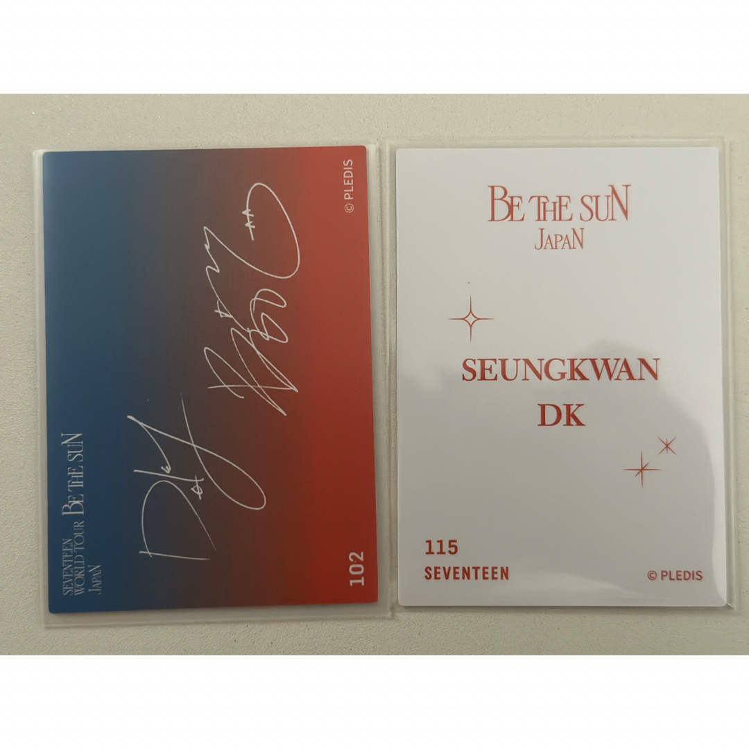 SEVENTEEN(セブンティーン)のSEVENTEEN セブチ be the sun 102 115 トレカ エンタメ/ホビーのCD(K-POP/アジア)の商品写真